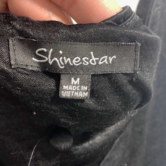 Shinestar Sleeveless Faux Button Up Blouse - Picture 6 of 7